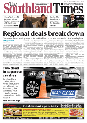 Cover of The Southland Times