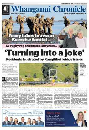 Cover of Whanganui Chronicle