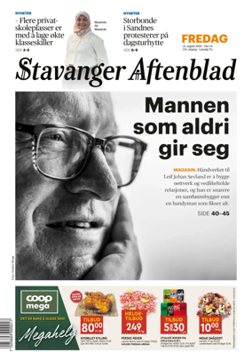 Cover of Stavanger Aftenblad