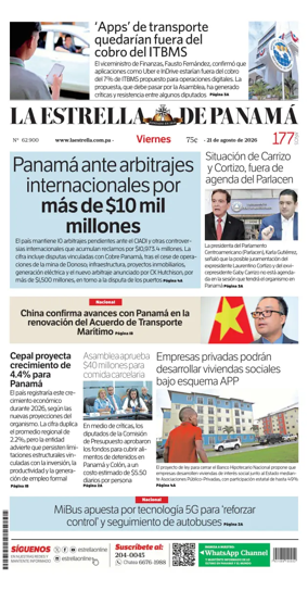 Cover of La Estrella de Panama