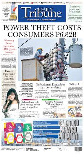 Cover of Daily Tribune (Philippines)