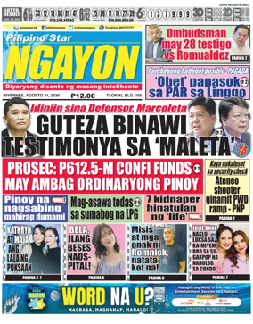 Cover of Pilipino Star Ngayon