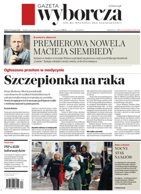 Cover of Gazeta Wyborcza
