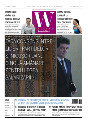 Cover of Romania Libera - Friday Edition