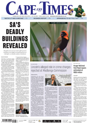 Cover of Cape Times