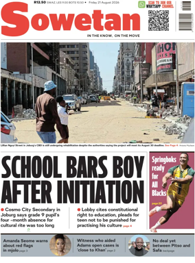 Cover of Sowetan