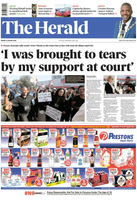 Cover of The Herald (South Africa)