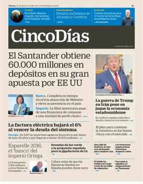 Cover of Cinco Dias