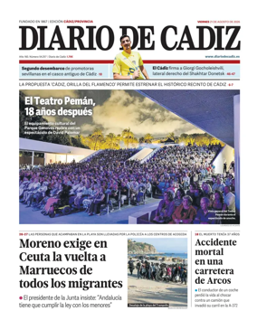 Cover of Diario de Cadiz