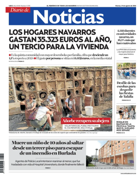 Cover of Diario de Noticias (Spain)