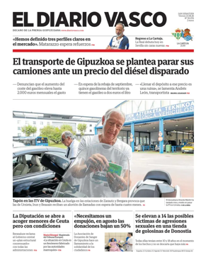 Cover of Diario Vasco (Alto Urola)