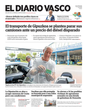 Cover of Diario Vasco (Capital)