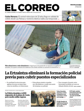 Cover of El Correo (Miranda de Ebro)