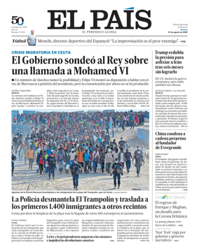 Cover of El Pais (Galicia)
