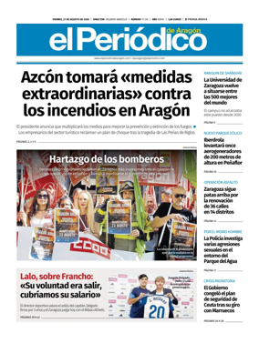 Cover of El Periodico Aragon