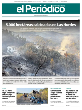 Cover of El Periodico Extremadura