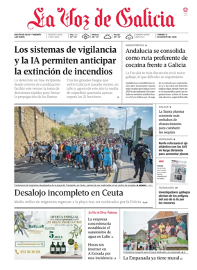 Cover of La Voz de Galicia (Deza)