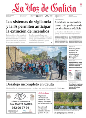 Cover of La Voz de Galicia (Monforte)