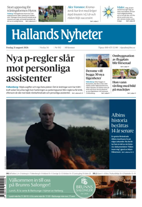 Cover of Hallands Nyheter
