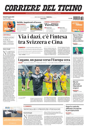 Cover of Corriere del Ticino