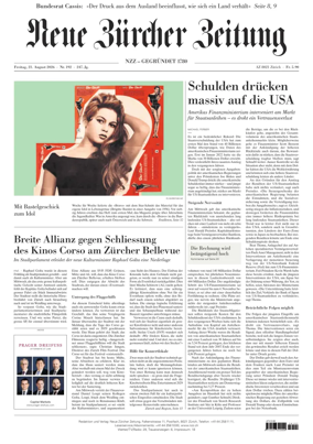 Cover of Neue Zurcher Zeitung
