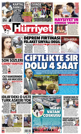 Cover of Hurriyet