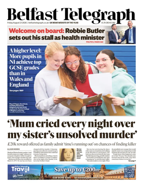 Cover of Belfast Telegraph