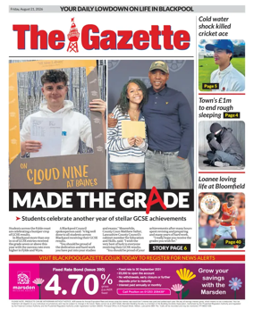 Cover of Blackpool Gazette