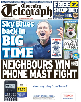 Cover of Coventry Telegraph