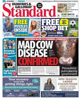 Cover of Dumfries & Galloway Standard