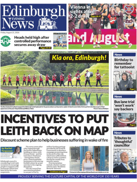 Cover of Edinburgh Evening News