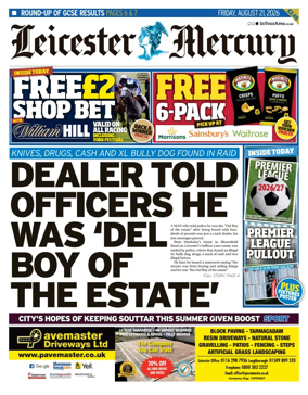 Cover of Leicester Mercury