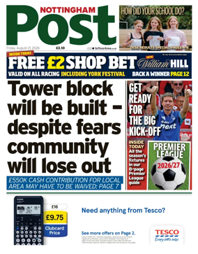 Cover of Nottingham Post