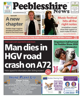 Cover of Peebleshire News
