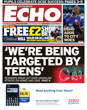 Cover of South Wales Echo
