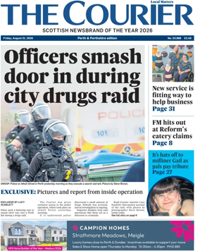 Cover of The Courier & Advertiser (Perth and Perthshire Edition)