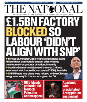 Cover of The National (Scotland)
