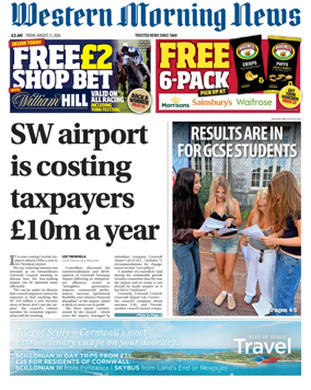 Cover of Western Morning News