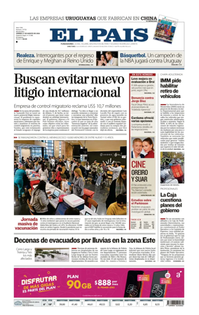 Cover of El Pais (Uruguay)