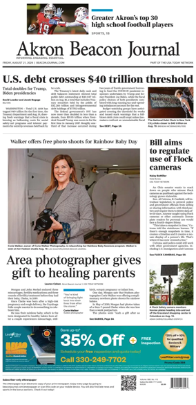 Cover of Akron Beacon Journal