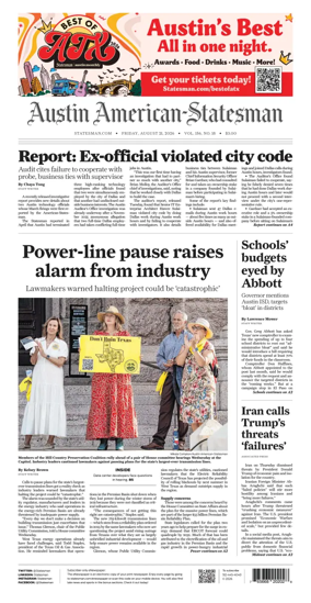 Cover of Austin American-Statesman