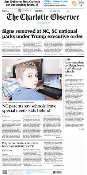 Cover of The Charlotte Observer