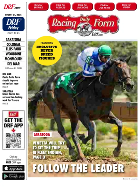 Cover of Daily Racing Form National Digital Edition