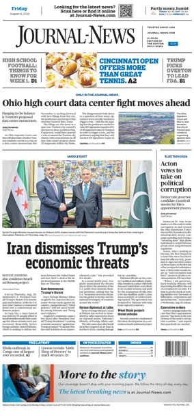 Cover of Hamilton Journal News
