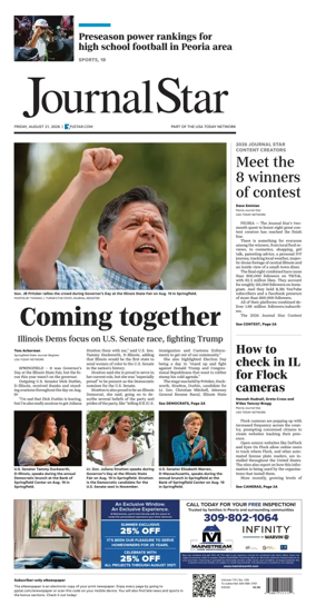 Cover of Journal Star (Peoria)