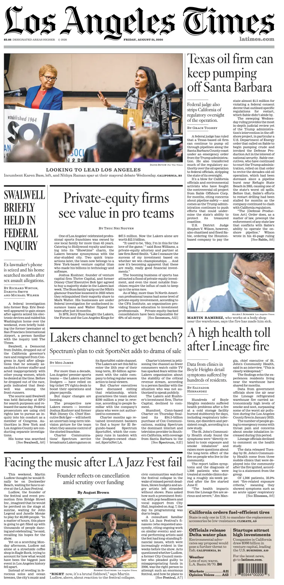 Cover of Los Angeles Times