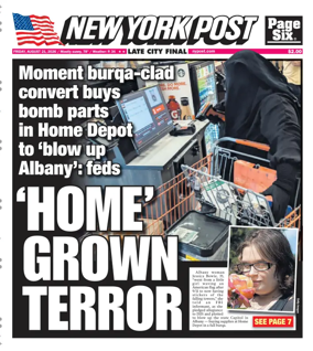 Cover of New York Post
