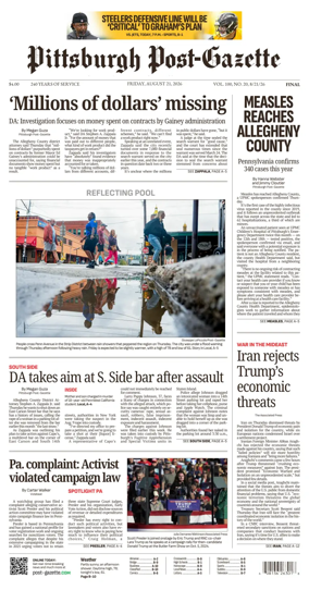 Cover of Pittsburgh Post-Gazette