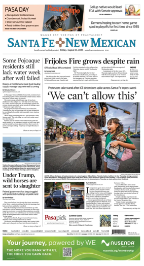 Cover of Santa Fe New Mexican