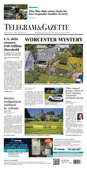 Cover of Telegram & Gazette